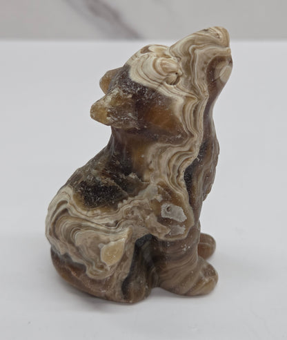 Wolf (M) - Amber Calcite