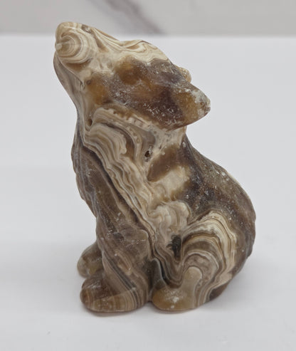 Wolf (M) - Amber Calcite