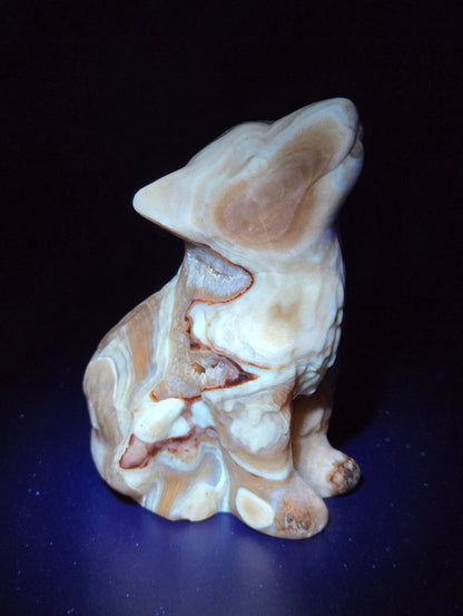 Wolf (M) - Amber Calcite