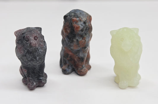Lion carvings
