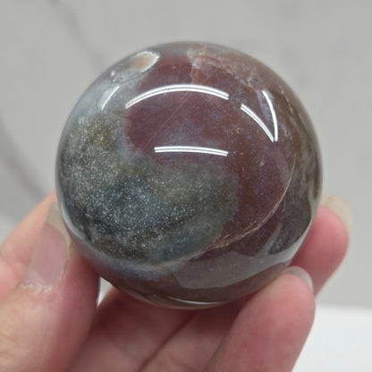 Ocean Jasper & Moss Agate sphere