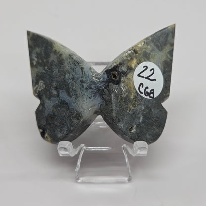 3D butterfly - Marcasite