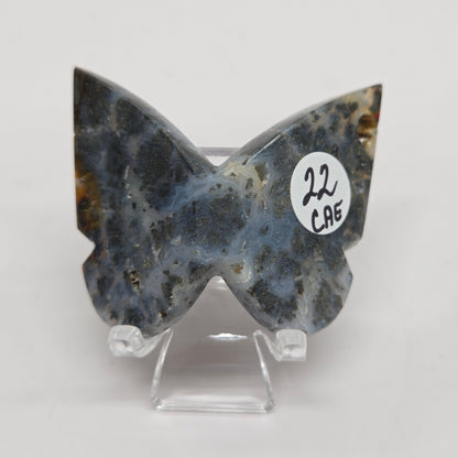 3D butterfly - Marcasite