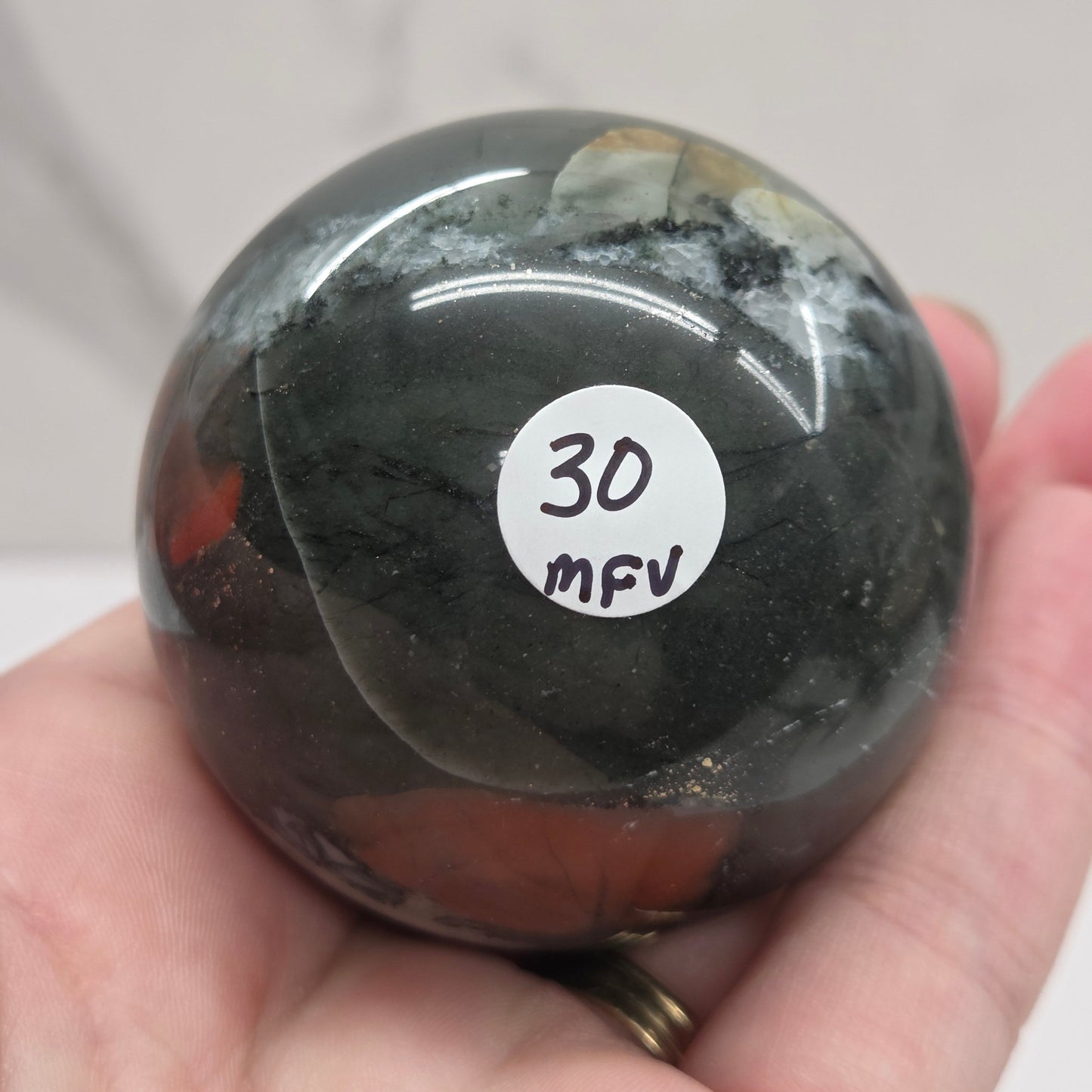 African Bloodstone sphere