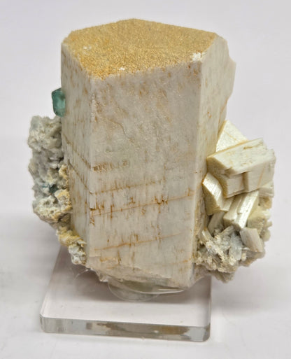 Terminated Feldspar w/ Fluorite