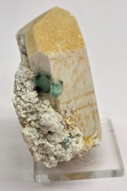 Terminated Feldspar w/ Fluorite