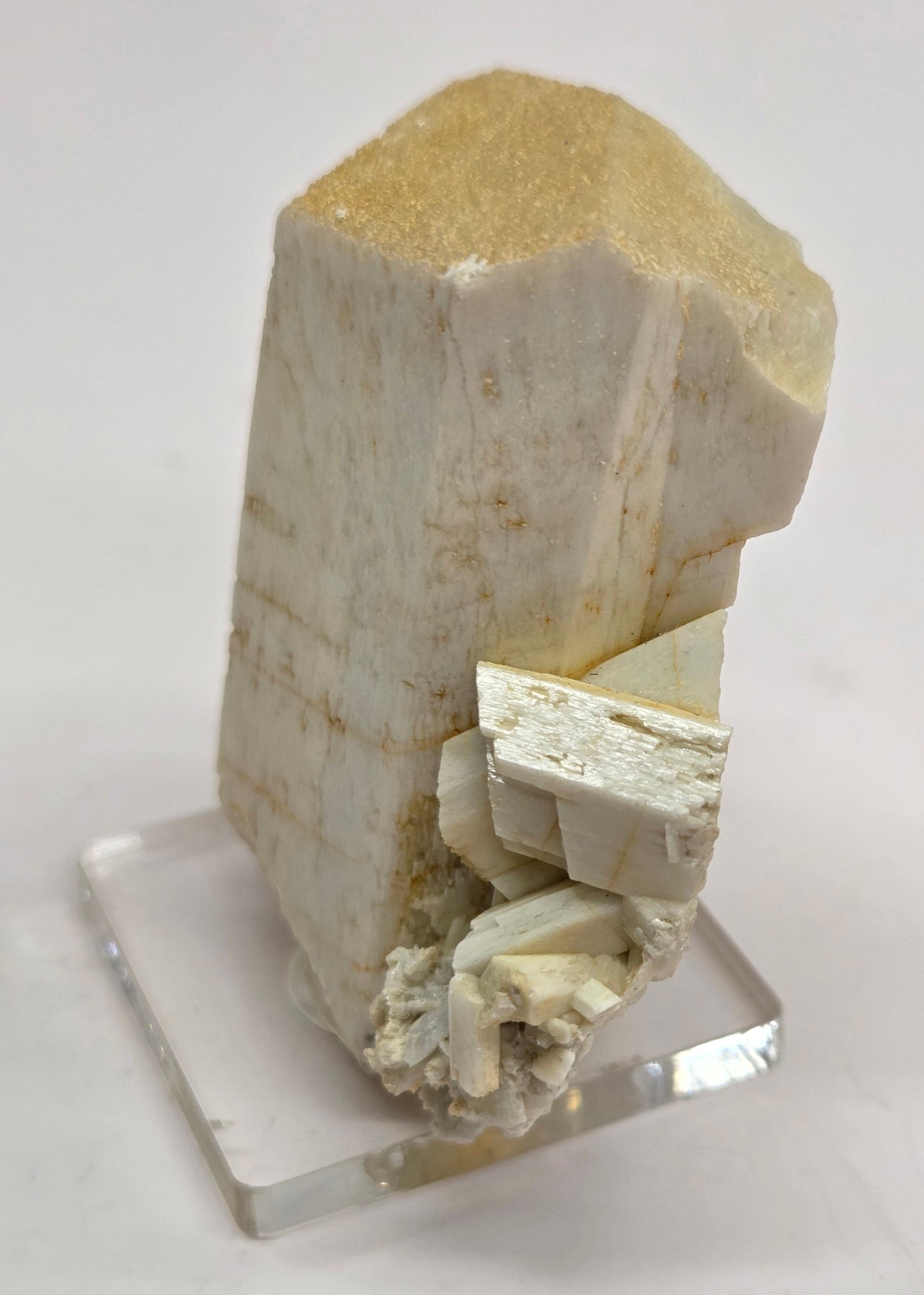 Terminated Feldspar w/ Fluorite