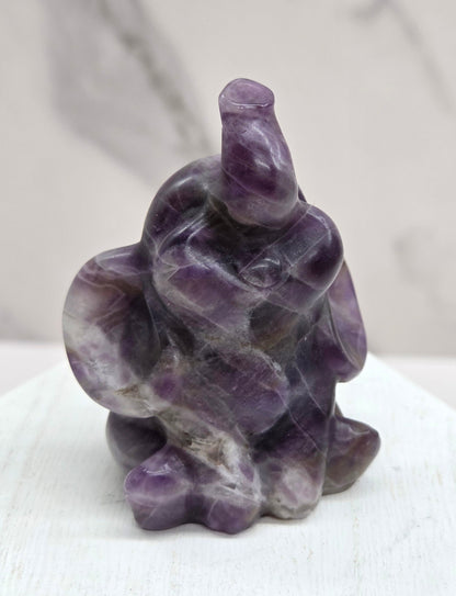 "Dumbo" baby elephant carving