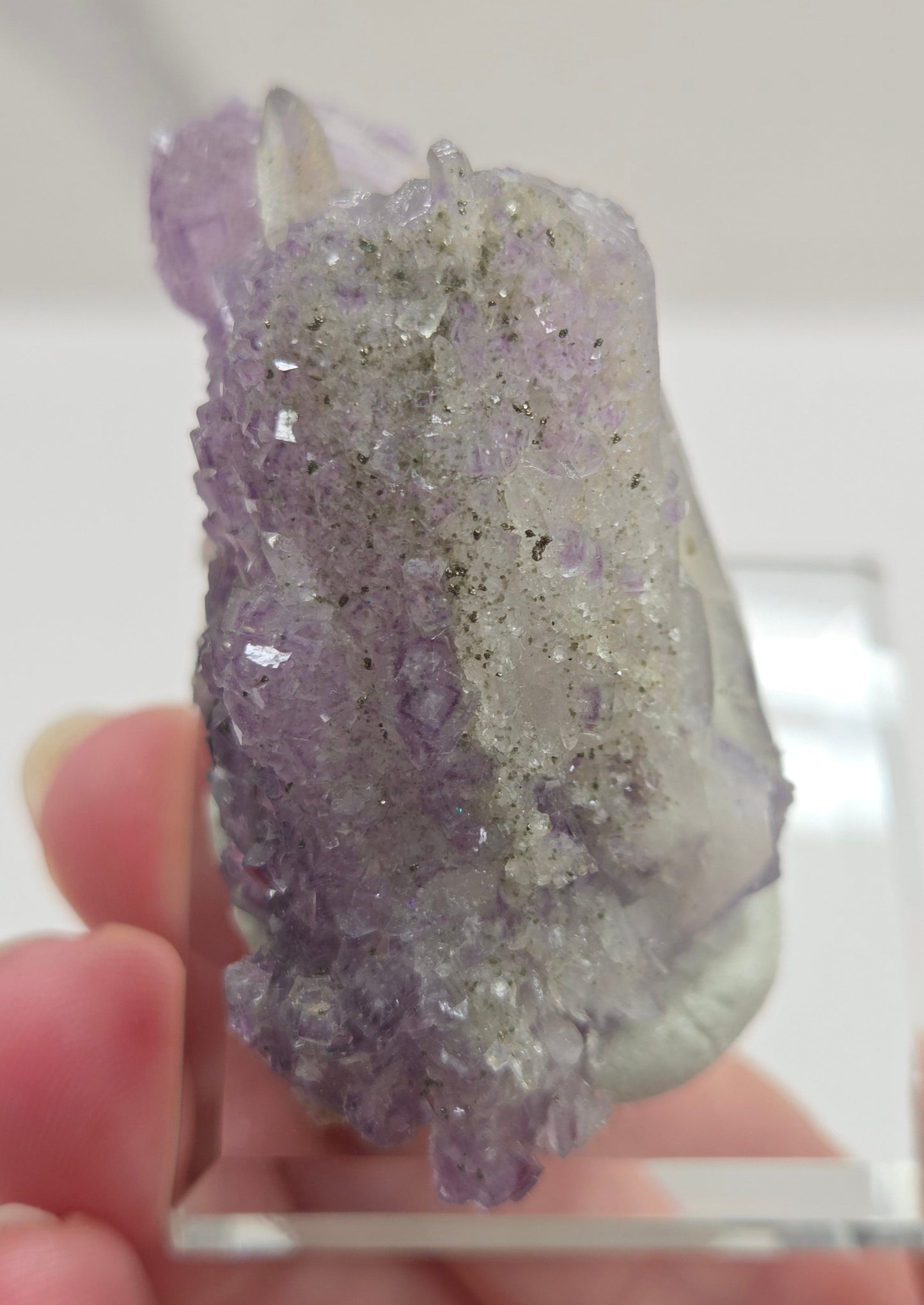 Quartz covered Fluorite - China