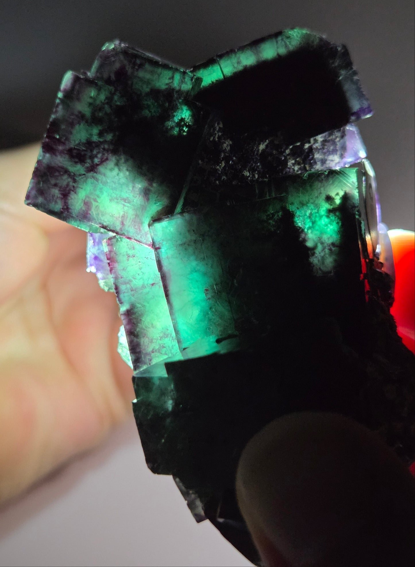 Okorusu Fluorite - Tie Dyed Pocket