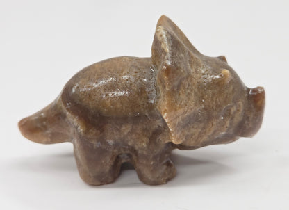 Triceratops carving (L)