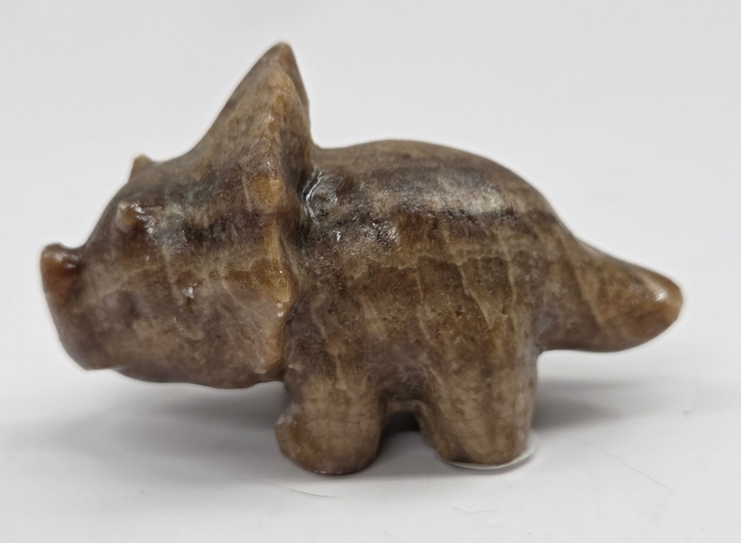 Triceratops carving (L)