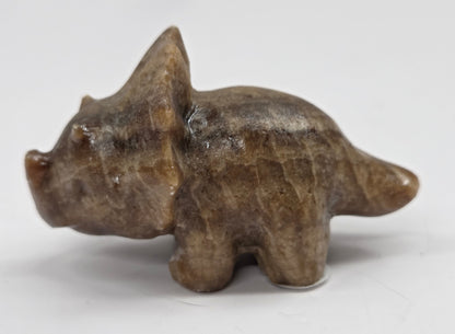 Triceratops carving (L)