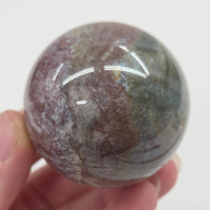 Ocean Jasper & Moss Agate sphere