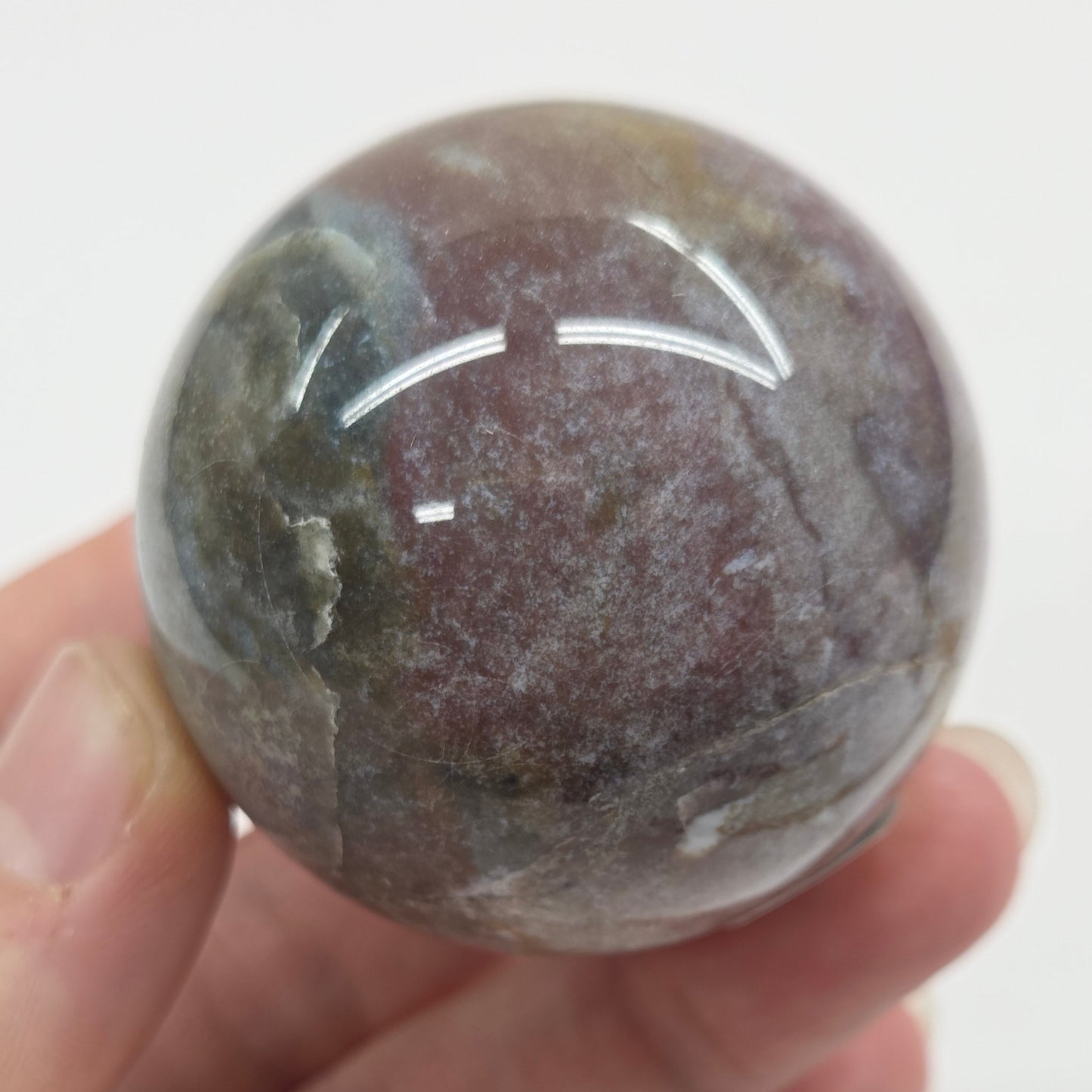 Ocean Jasper & Moss Agate sphere