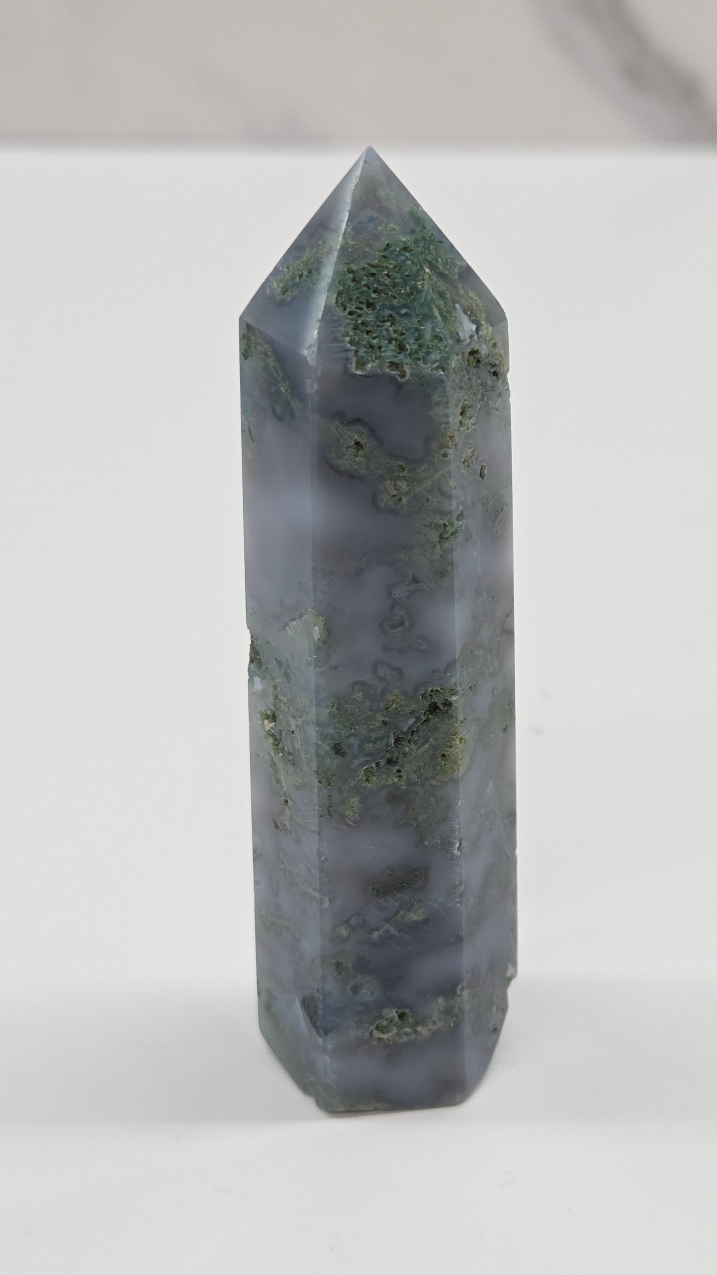 Moss Agate tower (6 sided)