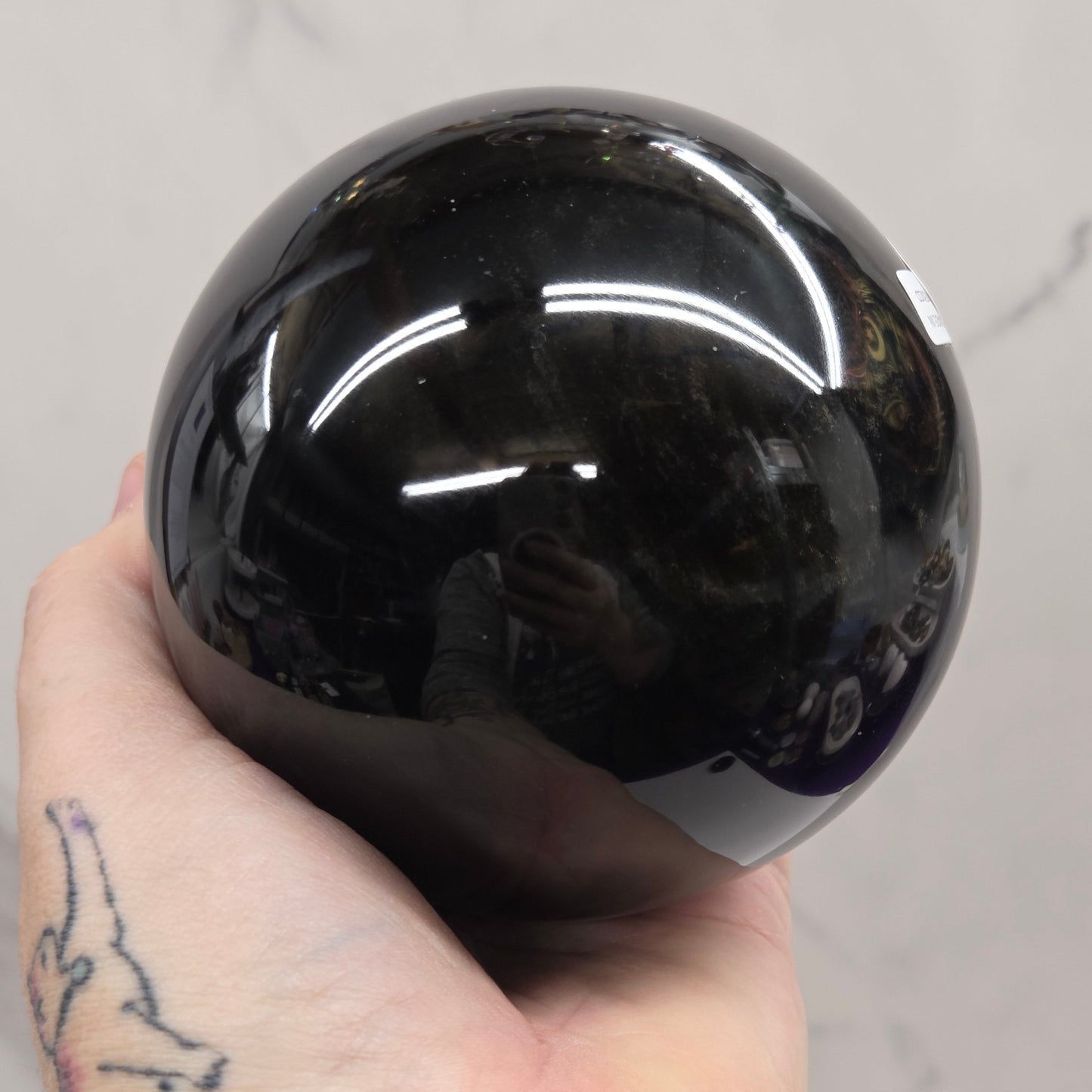 Gold Sheen Obsidian sphere