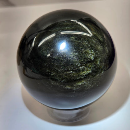 Gold Sheen Obsidian sphere