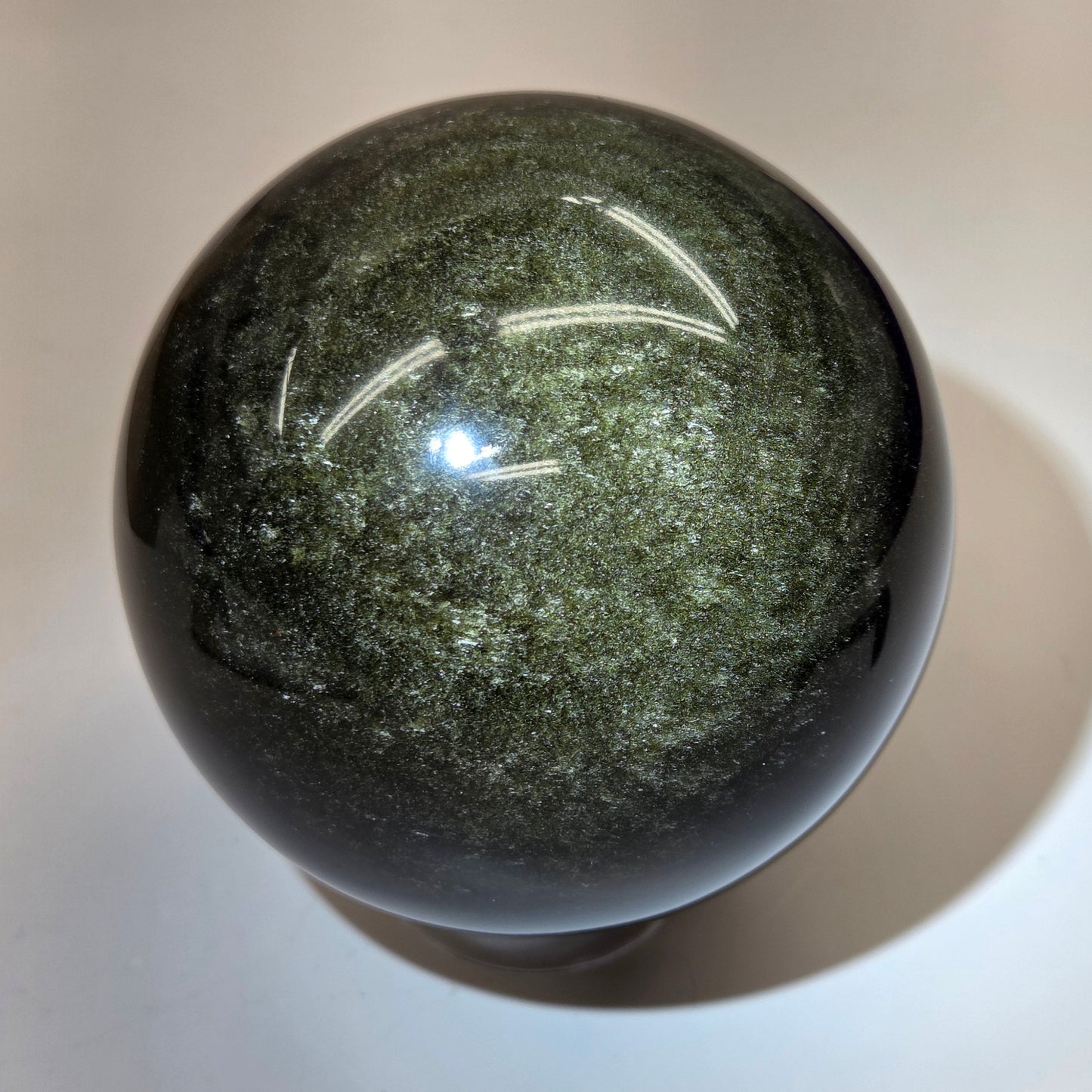Gold Sheen Obsidian sphere