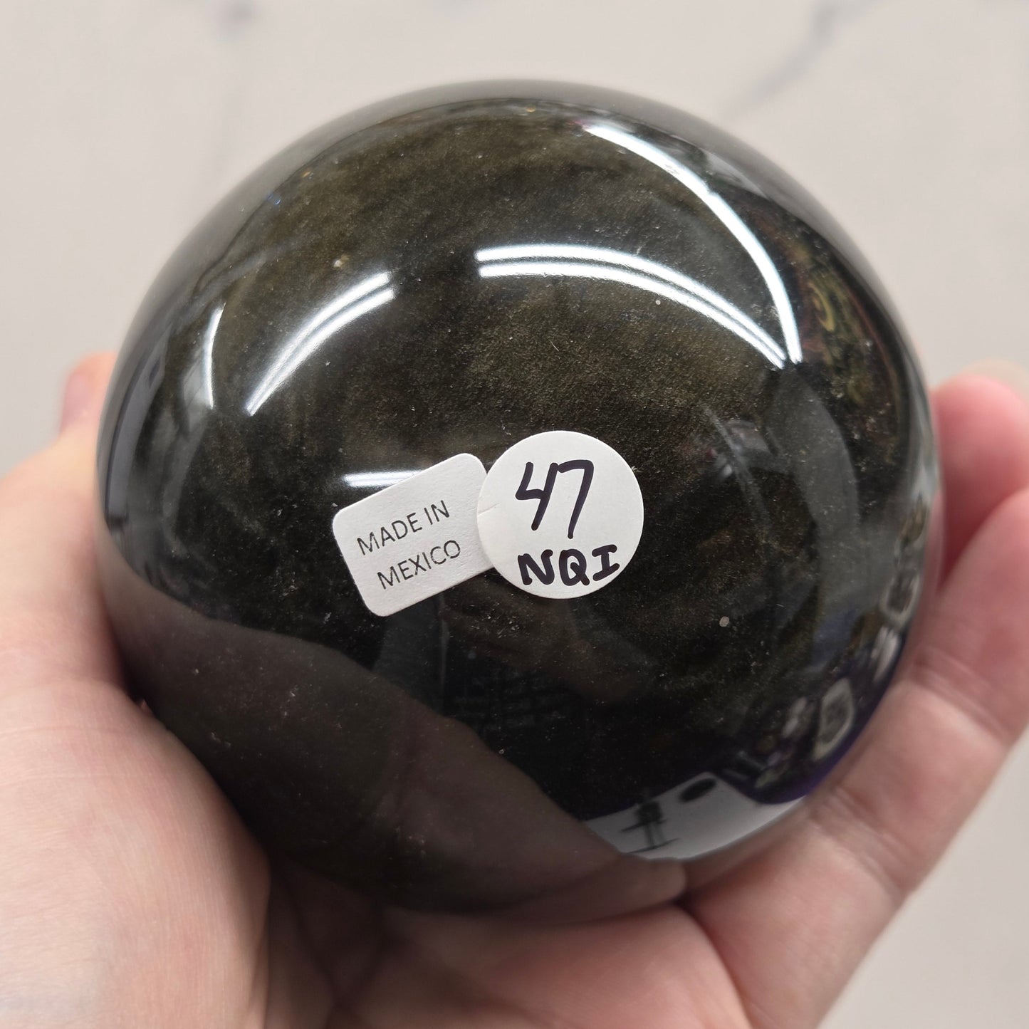 Gold Sheen Obsidian sphere