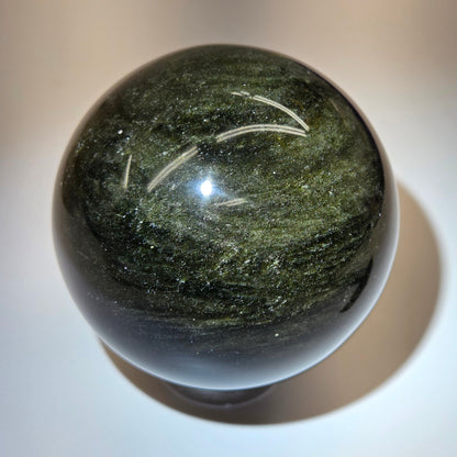 Gold Sheen Obsidian sphere