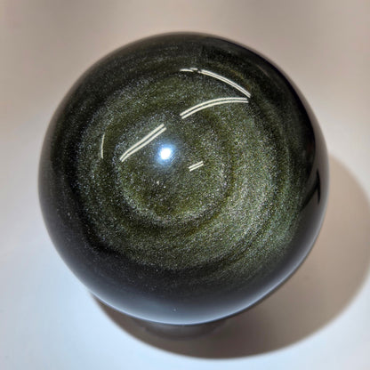 Gold Sheen Obsidian sphere