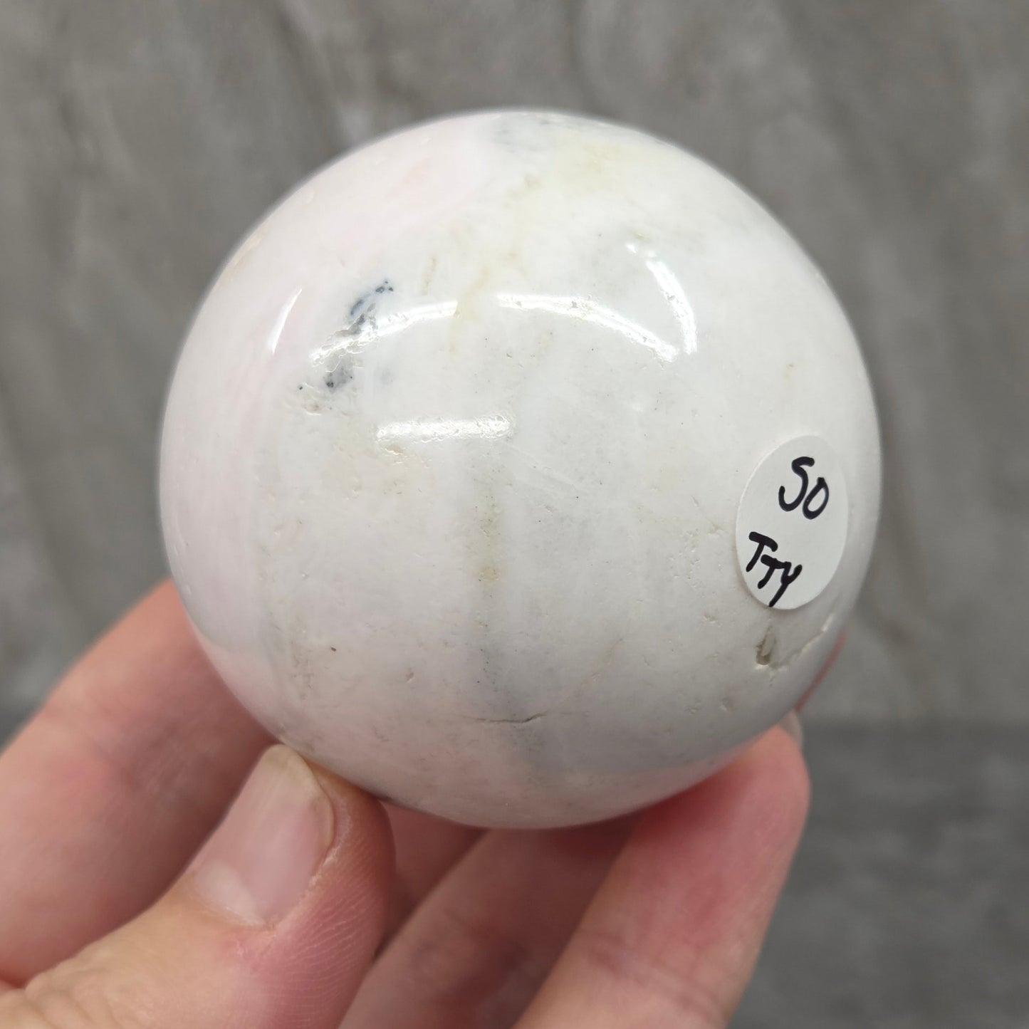 Pink Mangano Calcite sphere