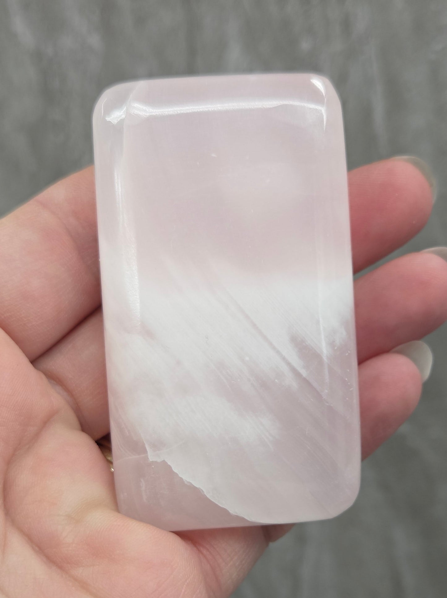 Pink Mangano Calcite soap bar