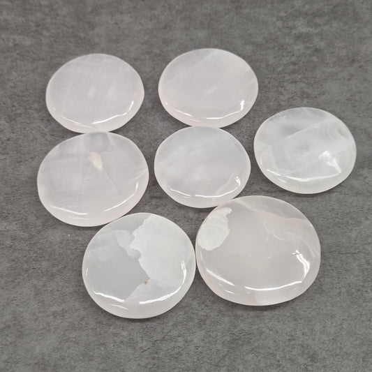 Coin - Pink Mangano Calcite