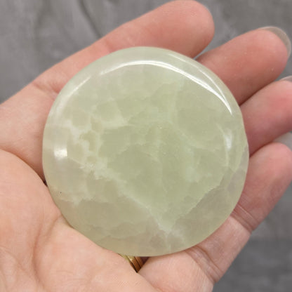 Coin - Pistachio Calcite
