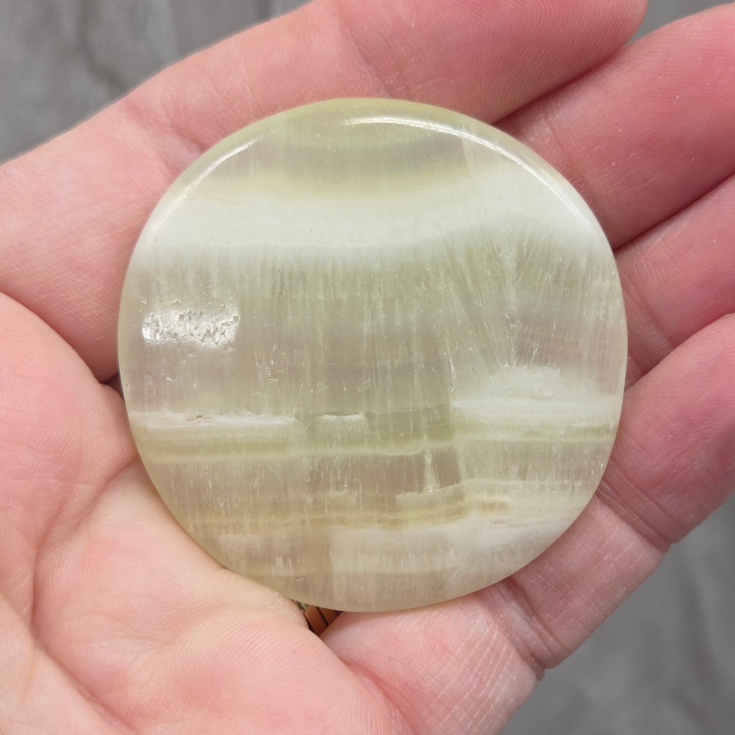 Coin - Pistachio Calcite