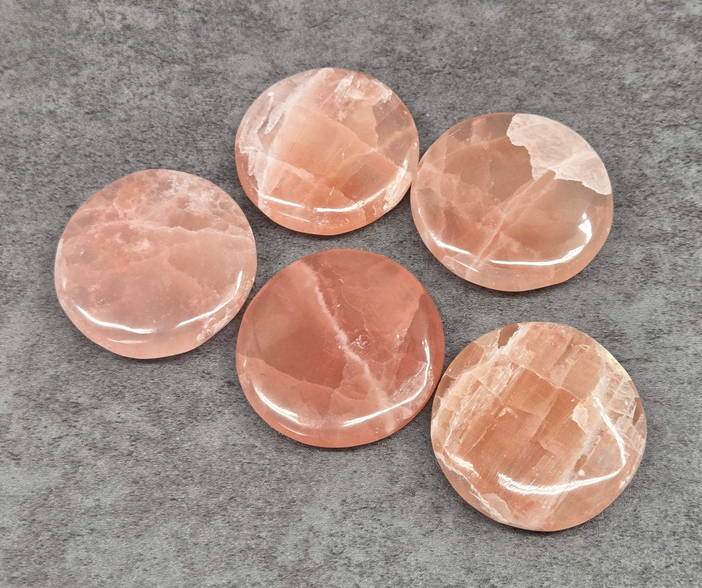 Coin - Rose Calcite