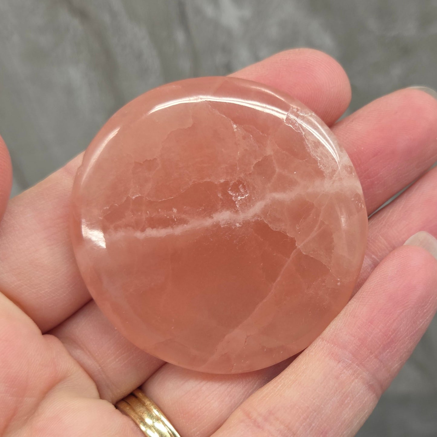 Coin - Rose Calcite