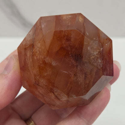 Fire Quartz diamond (on stand)