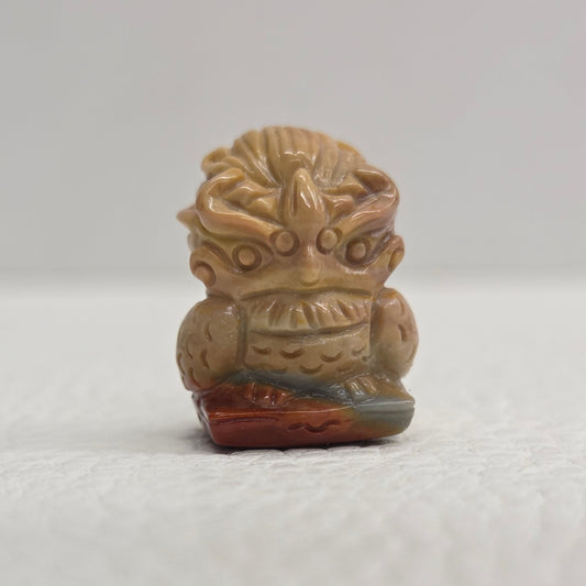 Alashan Agate mini carving - Owl 4