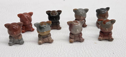 Alashan Agate mini carving - Koala