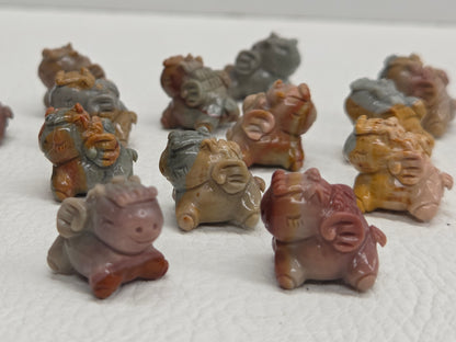 Alashan Agate mini carving - Pegasus