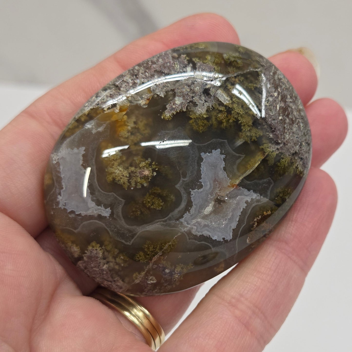 Palm - Scenic Moss Agate