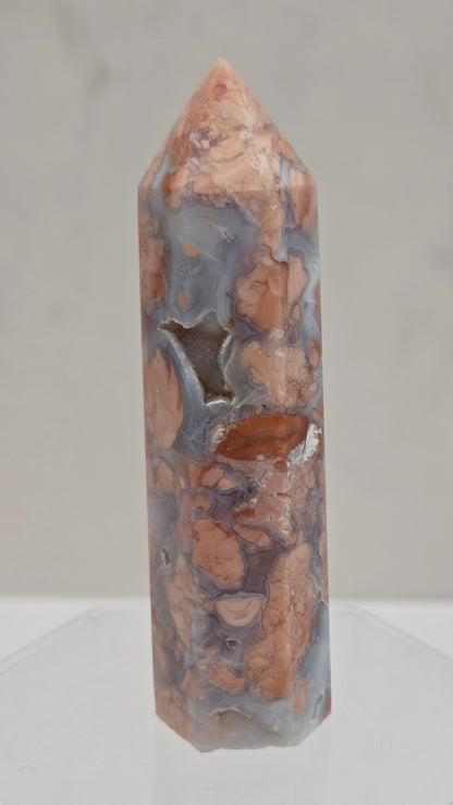 Cotton Candy Agate tower