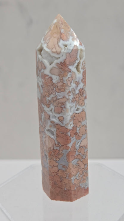 Cotton Candy Agate tower