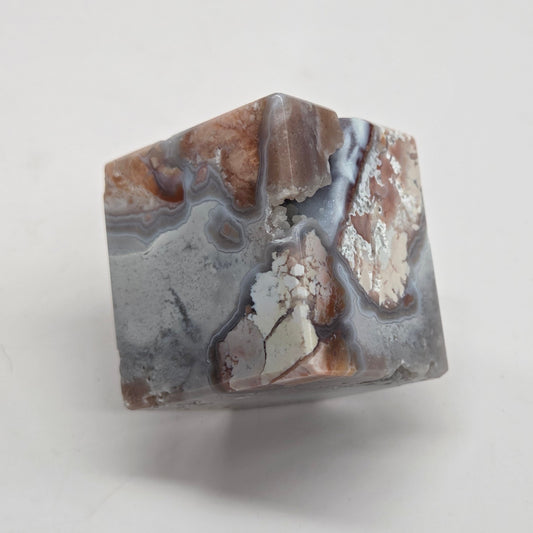 Floating cube - Cotton Candy Agate