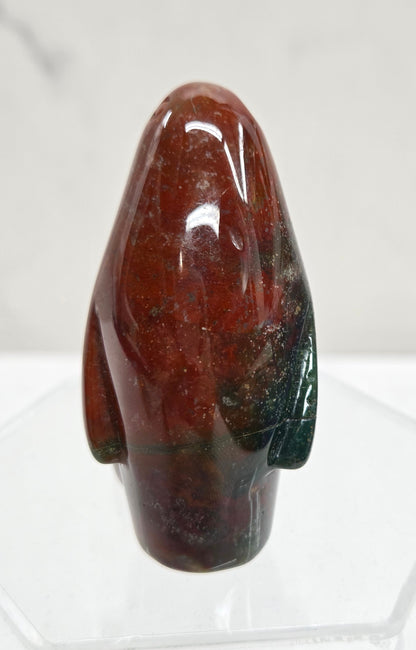 Penguin carving - Ocean Jasper