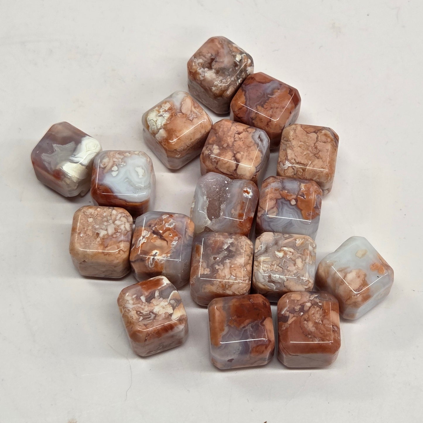 Cotton Candy Agate mini cubes
