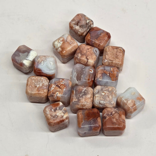 Cotton Candy Agate mini cubes