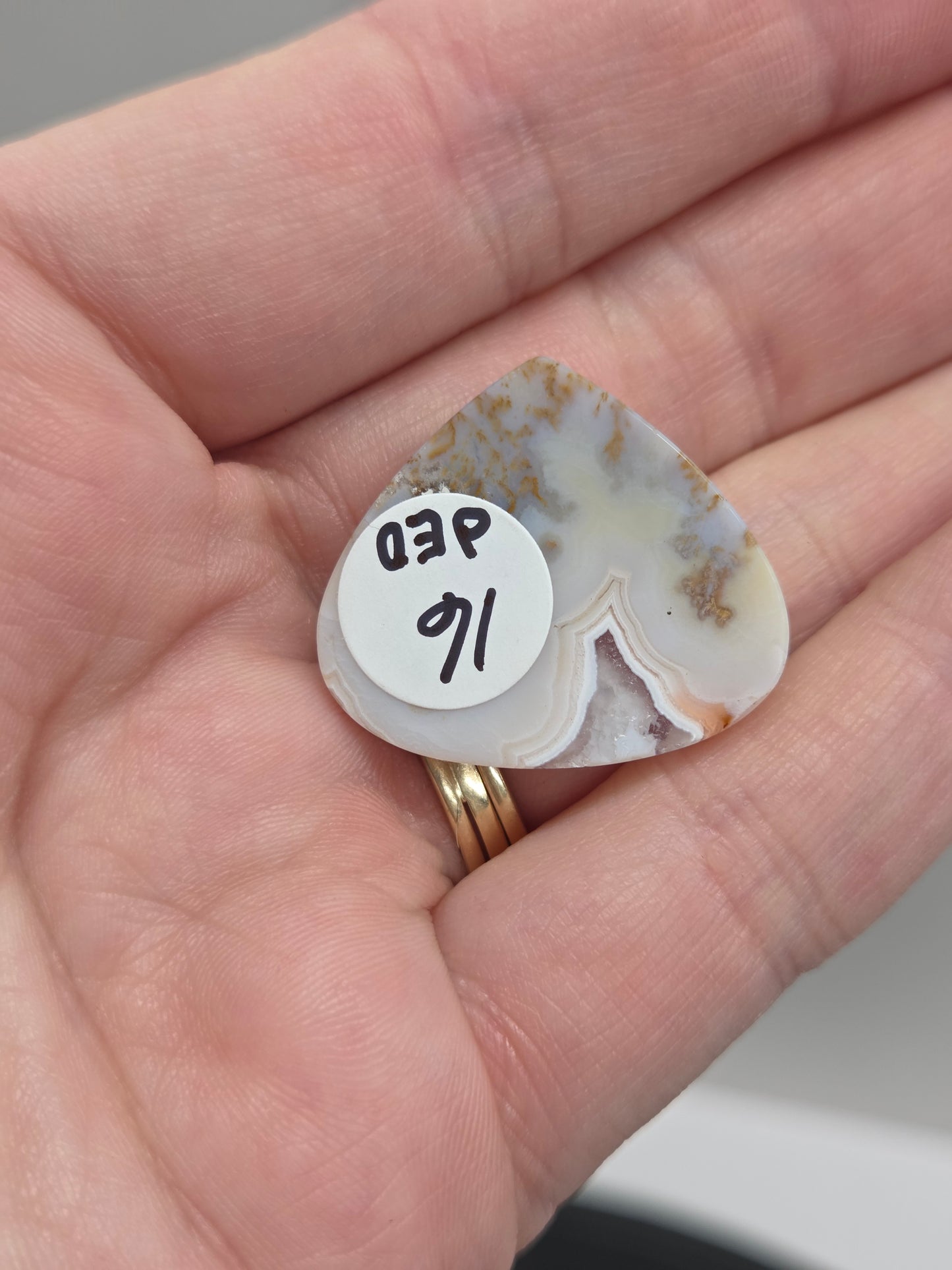 Scenic Moss Agate cabachons