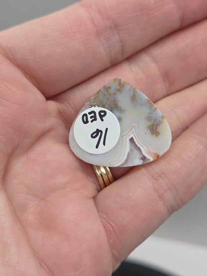 Scenic Moss Agate cabachons