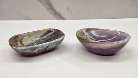 Amethyst with Agate bowl