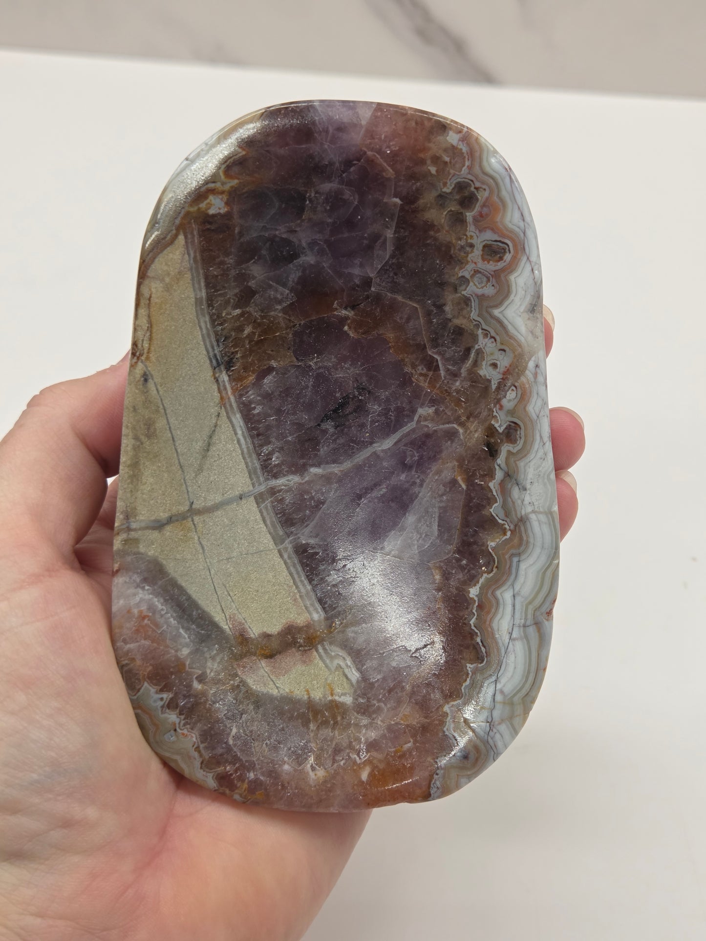Amethyst with Agate bowl