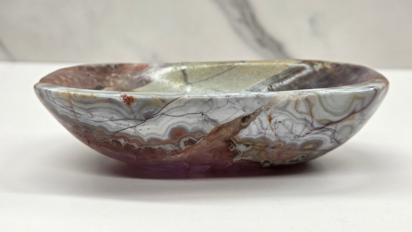 Amethyst with Agate bowl