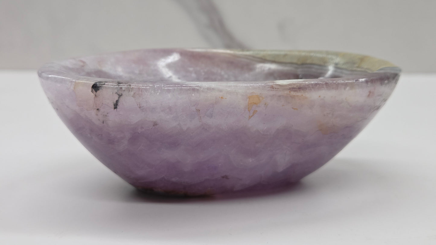 Amethyst with Agate bowl
